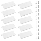 Contenu de l'emballage : chaque paquet contient 10 poignées blanches intactes et vis nécessaires pour l'installation, ce qui rend votre installation plus facile et répond à vos besoins quotidiens. Il est recommandé de le placer sur les meubles avant l'installation pour comparer l'effet de rapport de taille.