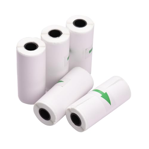 Mini Printer Paper, HD Picture Sticker Paper Thermal Paper with Clear and Convenient Printing Design for Small Ticket Machine Peripage Poooli Paperang etc (Adheisve)
