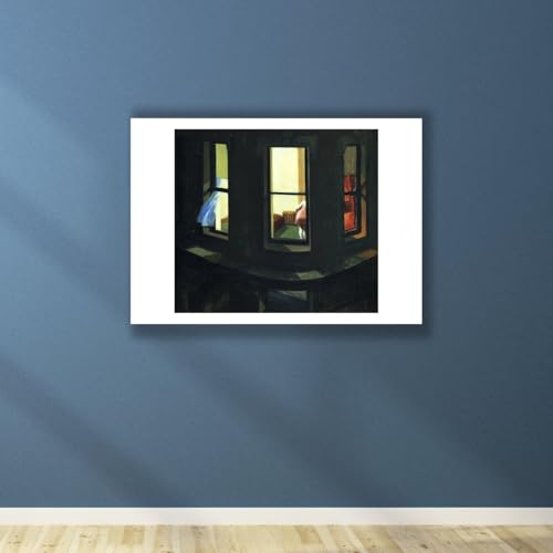 Edward Hopper Fenêtre de nuit déco murale anti-reflet XL