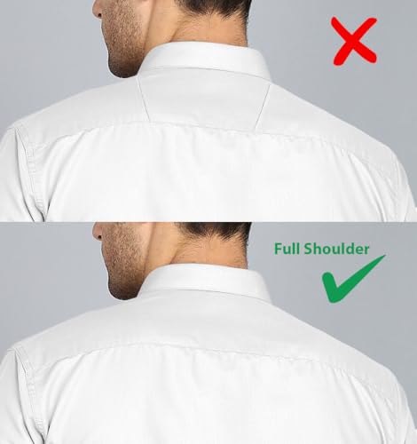 Image of MILDIN Men's Cotton Blend Solid Shirt with Spread Collared Half Sleeve Curved Hemline Button Closure Regular Fit and One Pocket | Half Sleeve Shirt for Men