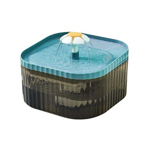 TENBOOM ペット用 みずのみ器 自動給水器 循環式 犬 猫 静音ポンプ 自動パワーオフ 2.5L大容量 節電 お留守番対応 取付簡単 猫/犬/鳥/ペット ブルー