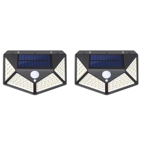 Projecteurs solaires 100LED extérieurs avec 3 modes de lumière