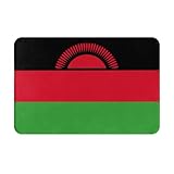 Kastiong Fußmatte, Motiv: Flagge von Malawi, rutschfeste Fußmatte für den Außenbereich, Willkommensmatte, für Zuhause, Eingang, Fußmatte, Indoor-Teppiche