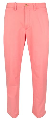 Polo Ralph Lauren Men's Stretch Straight Fit Chino Pants Rd 32x30 Pale Red
