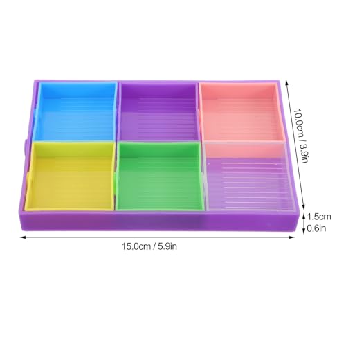 Image of OHPHCALL 1 Set Capacity Art Bead Storage Trays Art Accessories Bead Sorting Organizer Container Crafts