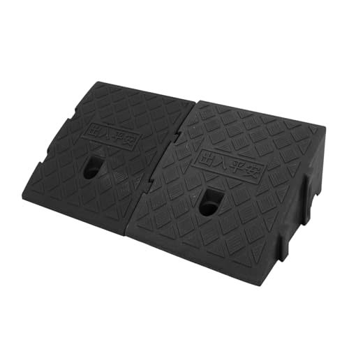 STOBAZA Versatile Curb Ramps for Home Entrance 2pcs Door Ramp Mats for Easy Mobility Access