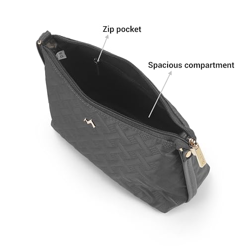 Image of Metro Women Casual Fabric Soft Body Zipper closure Quilted Sling Bag