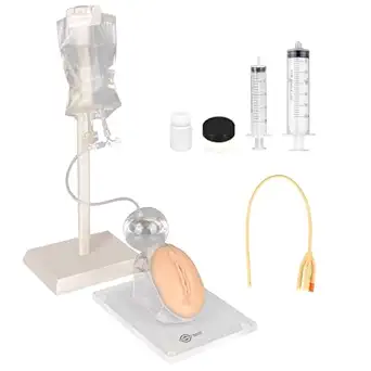 MedEduQuest Female Catheterization Simulator Set, Catheter Insertion Model for Medical Students Or Nurses