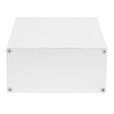 Boîte de projet en aluminium blindé - Argenté mat - 68 x 145 x 200 mm - Boîtier électronique avec 2 boîtiers - 2 parois acoustiques - 1 sac avec vis pour PCB Junction en aluminium
