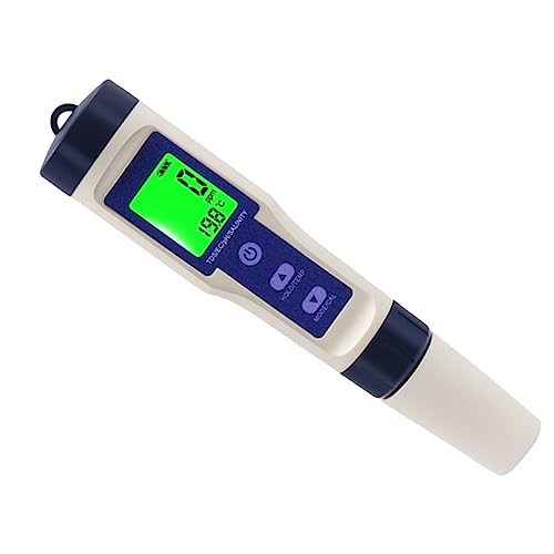 HEALEEP Probador Digital Agua Salada Medidor De Salinidad Preciso y Portátil Para Acuarios y Piscinas Tester De Agua De Mar Con Pantalla Retroiluminada