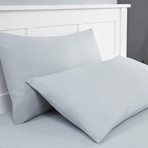 Silentnight kussenhoes, 100% katoen, grijs, eenheidsmaat