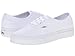 Vans Mens Authentic Canvas Sneakers Lace Up Casual Plimsolls Unisex Shoe - True White - 13