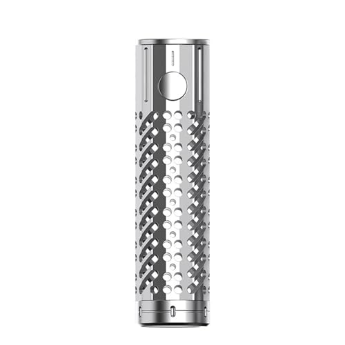 TVDC BD Vape Blaster Mod - Bypass Mode, 21700 & 18650 Battery Compatible, RGB LED Indicator, 2ml Cartridge No Nicotine (Stainless Steel)