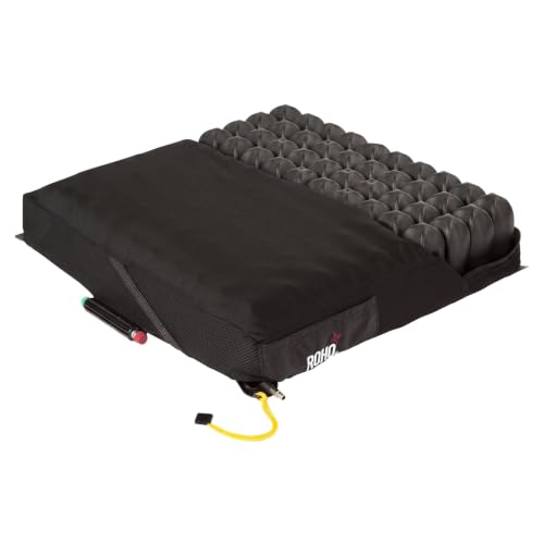 Roho Quadtro Select High Profile Wheelchair Cushion, ISOFLO Air Cells, Standard Cover, 19" x 16-17"