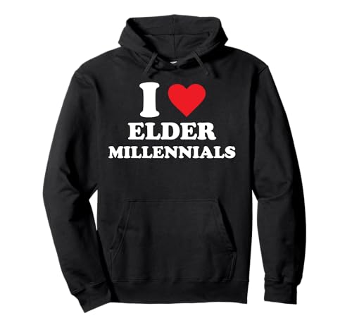 I Heart Millennials ancianos Sudadera con Capucha