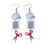 twinkle eye Teacher Earrings for Women Fun Novelty Rock Paper Scissors Dangle Earrings Last Day of School Teacher Jewelry Alloy
