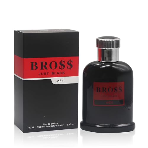 Image of AFLUXE Bross Just Black Men's Cologne 2PCS, Bold Citrus