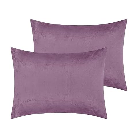 Uxcell Velvet Pillowcases with Envelope Closure Cover