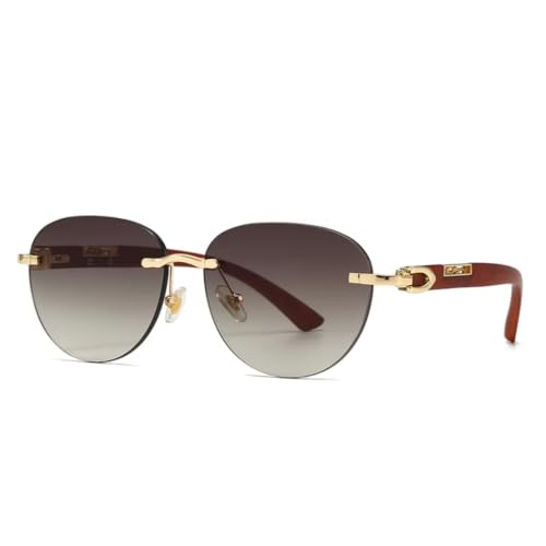 Lunettes de soleil rondes en métal aux finitions soignées et design vintage épuré