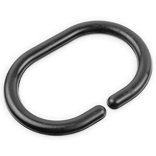 Anelli Tenda Doccia, 12 pz, Nero, Diametro Interno...