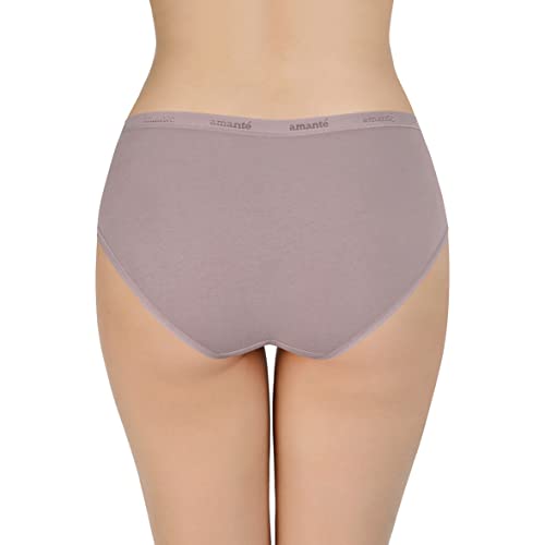 Image of Amante Solid Cotton Low Rise Hipster Panty Pack(Pack of 3)