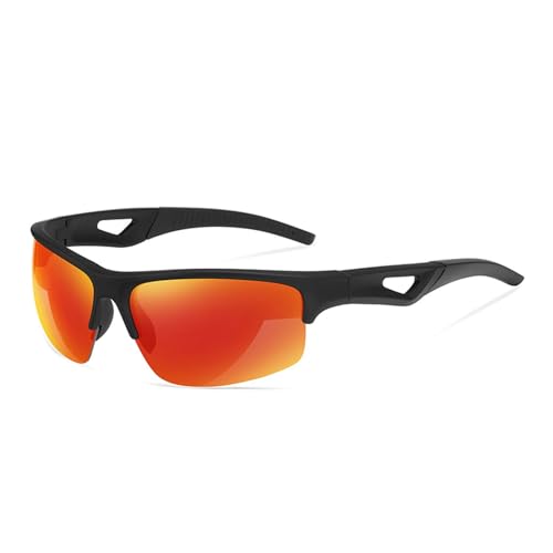 Lunettes sport cyclisme polarisées avec monture demi-cerclée pour cycliste outdoor