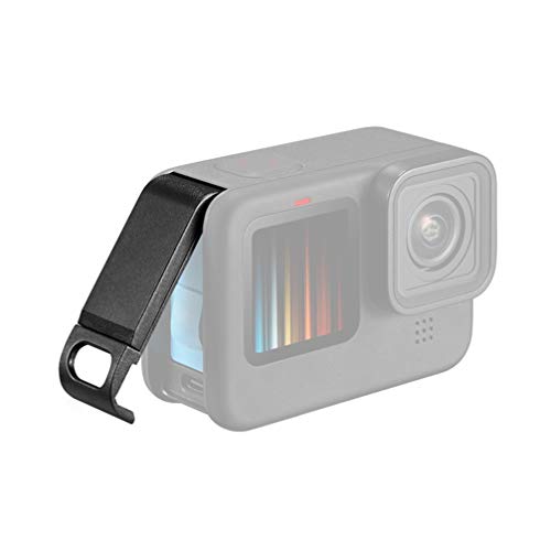 VILLCASE Tampa Lateral da Bateria da Câmera para Gopro Hero 9 Porta Preta da Tampa Lateral da Bateri