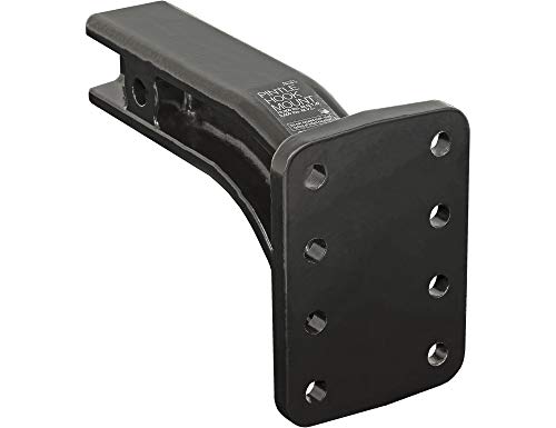 Image of Buyers Products PM25812 2-1 /2 Inch Pintle Hook Mount - Adjustable 3-Position Trailer Hitch Receiver for Trucks & RV's - Durable Steel 20,000 lb MGTW, Universal Towing Hitch Mount, 3,200 MVL Rated