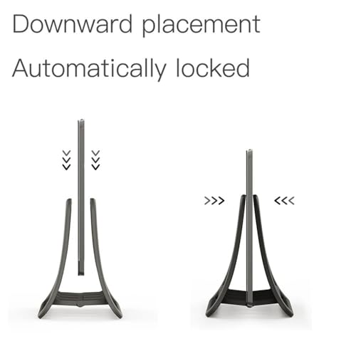 Soporte vertical para portátil base escritorio universal tableta y laptop negra 4