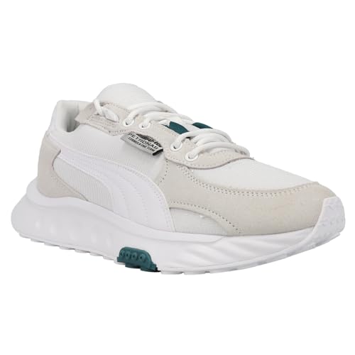 PUMA Mens Mapf1 Wild Rider Lace Up Sneakers Shoes Casual - Off White2