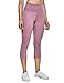 CRZ YOGA Donna Vita Alta Yoga 3/4 Capri Pantaloni Sportivi Leggings con Tasche Sensazione Nuda -48cm Fico -R418 40