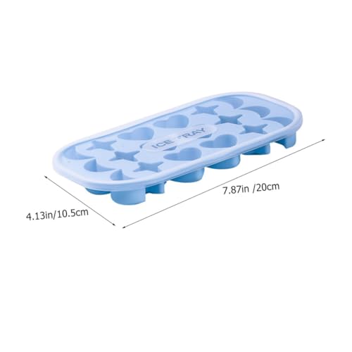 2 pcs moldes de hielo silicona con tapa diseño dibujos miniatura 2