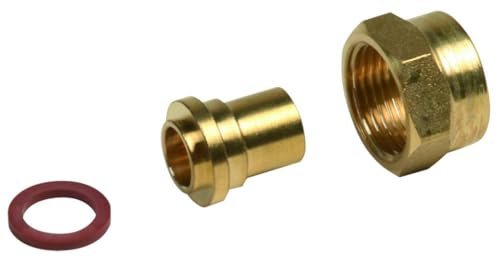 Boutté 1183776 GZR15012 Raccord gaz butane-propane femelle 20 x 150 à braser cuivre ø 12 2 pièces