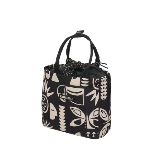 Lancheira Farm Ziriguidum Lenço Tropicano Cor Preto