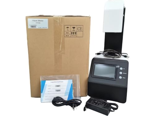Haze Meter Hazemeter Light Transmission Meter Benchtop Analyzer with Range 0 to 100% for Plastics Films Glass LCD Panels