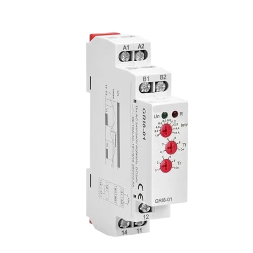 Relais GRI8 tension universelle ACDC24V-240V pour surveillance de courant multi-calibre
