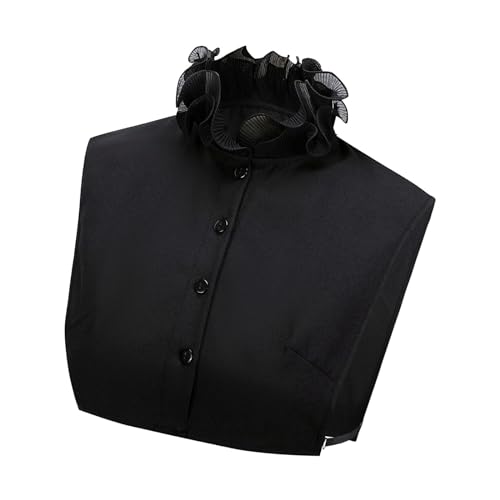 Faux col amovible pour chemisier femme en coton confortable