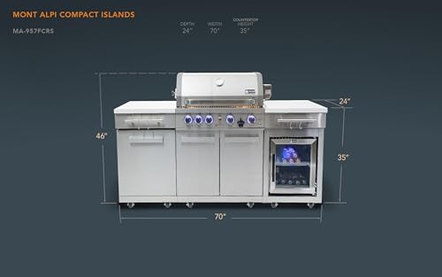 Luxury Outdoor Kitchen Grill Island