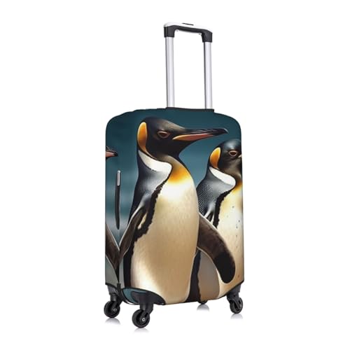 Travel Luggage Cover Anti-Scratch Suitcase Cover Protector Elastic Thicken Luggage Protector Washable Baggage Covers Stylish Animal Penguin Suitcase Sleeve Fit 18-32 Inch Luggage Medium3