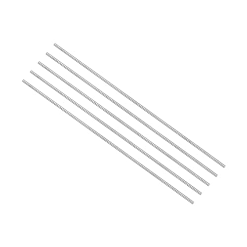 CoCud Runder Stahlstab, Durchmesser 0,8 mm, Länge 60 mm, Stab aus Hochgeschwindigkeitsstahl für Bastelarbeiten DIY für Bohrmaschinen, Drehmaschinen, Langweilmaschinen， 5 Stück