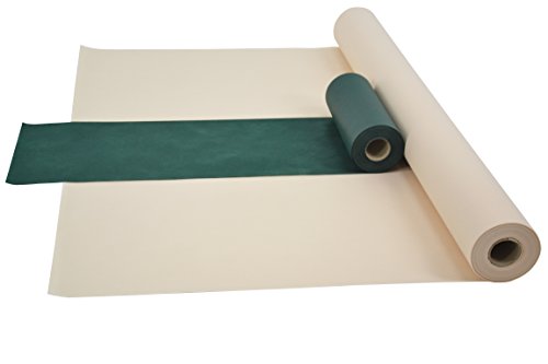 Sensa Lux Kombi Lot de 1 Rouleau de nappe 1 m x 25 m + chemin de table 30 cm (couleur au choix) Rolle creme