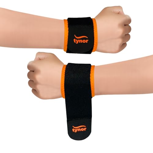 Image of Tynor Wrist Support (Neo), Black & Orange, Universal, 1 Pair