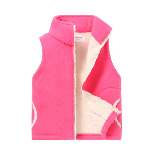 Image of Mud Kingdom Boys Girls Polar Fleece Vest Winter Thick Warm Outerwear Funny Cartoon