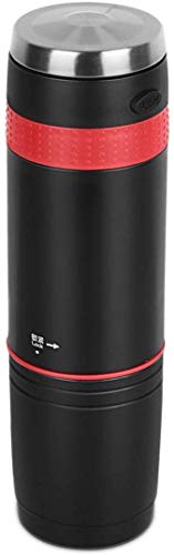 MZXUN Cafetera portátil, máquina Compatible with Camping eléctrico, un botón de Modo, Compatible with el K-Taza de la…