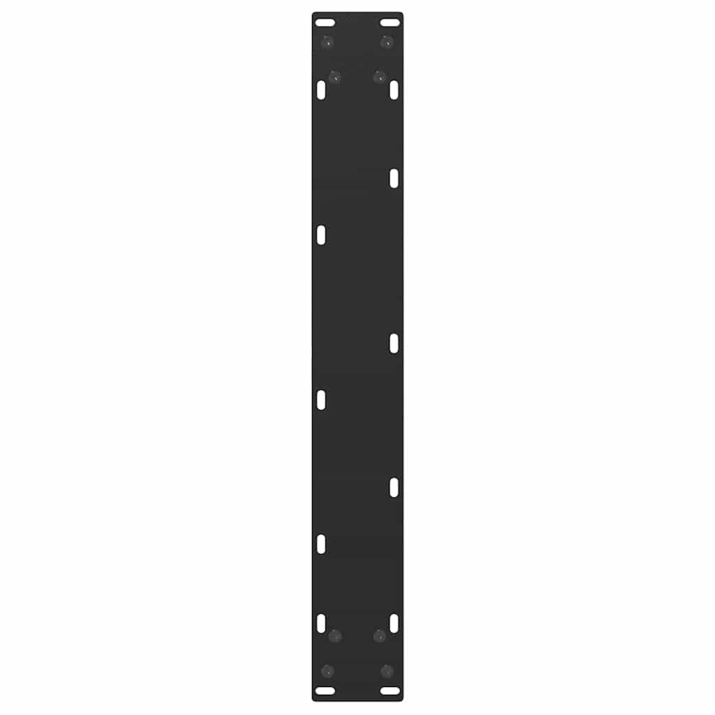 vidaXL Patas para Mesa de Bar en Forma de U (2 Unidades), Color Negro, 60 x 110-111 cm, Acero