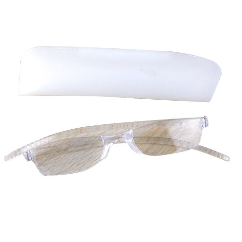 THG Deluxe cap¨ªtulo transparente gafas de lectura Gafas caso protector Gafas Unisex Claro Oficina Visi¨®n 2,50 dioptr¨ªas de aumento Lupa