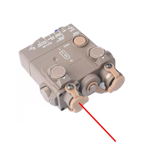 Nylon DL-A2 Aiming Laser Sight Box(with IR Laser + Whitelight LED Flashlight & Mount+Red Laser) & Modular Remote Wire Pressure Switch Combo, DE