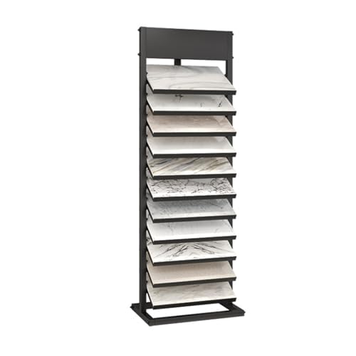 Soporte de porcelana con 11 ranuras para tarjetas, estante vertical para exposiciones de manualidades y tiendas minoristas