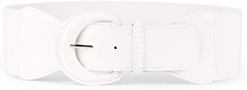 JASGOOD Women Wide Stretchy Vintage Belts Dress Elastic Patent Wa...