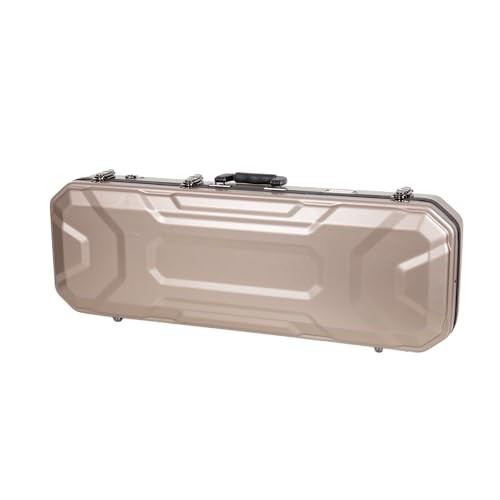 Image of Crossrock Oblong Case fits 4 /4 Full-Size Violin, Includes Interior Compartment, 2 Bow Holders, Security Lock, and Detachable Straps-Champagne (CRA860VFCH-R)
